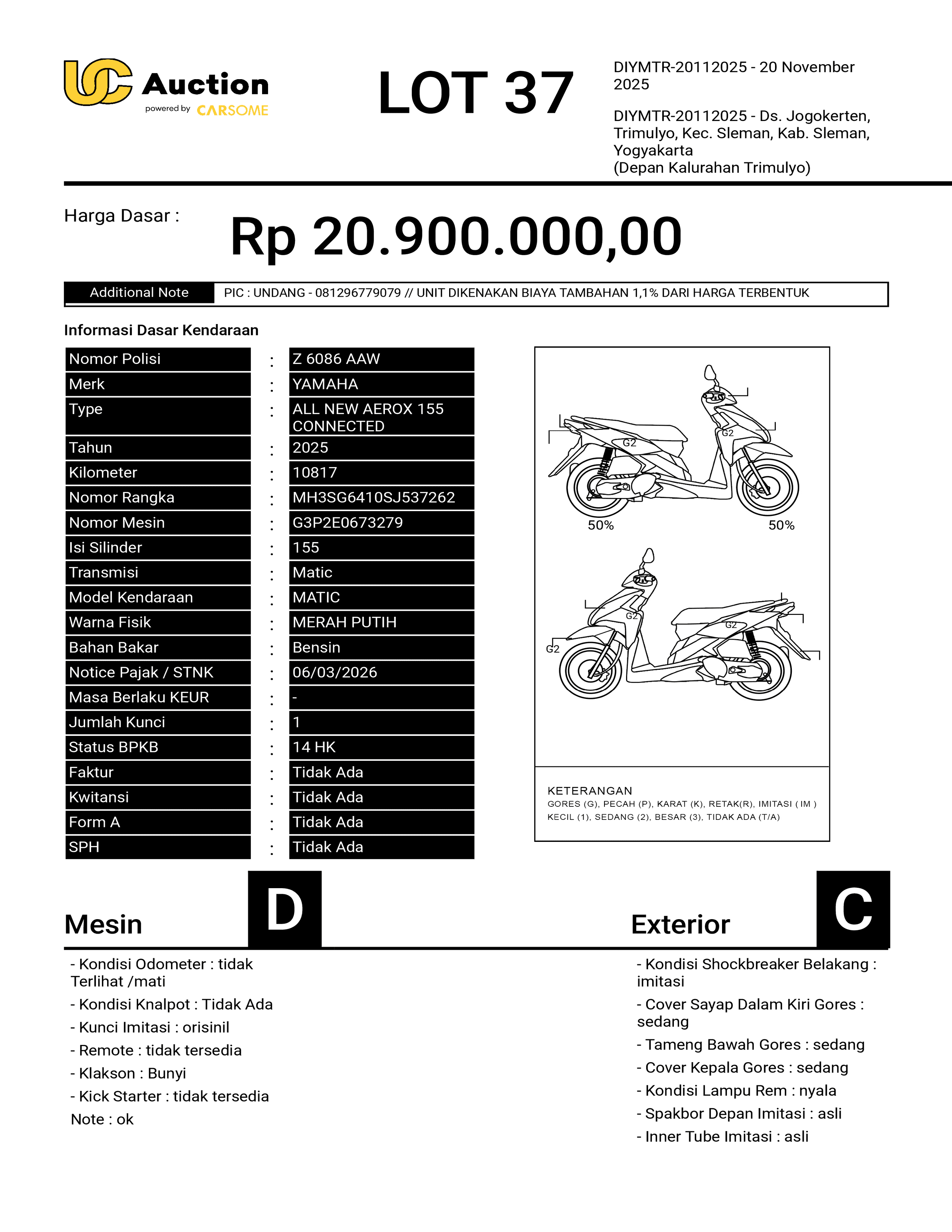YAMAHA ALL NEW AEROX 155 CONNECTED