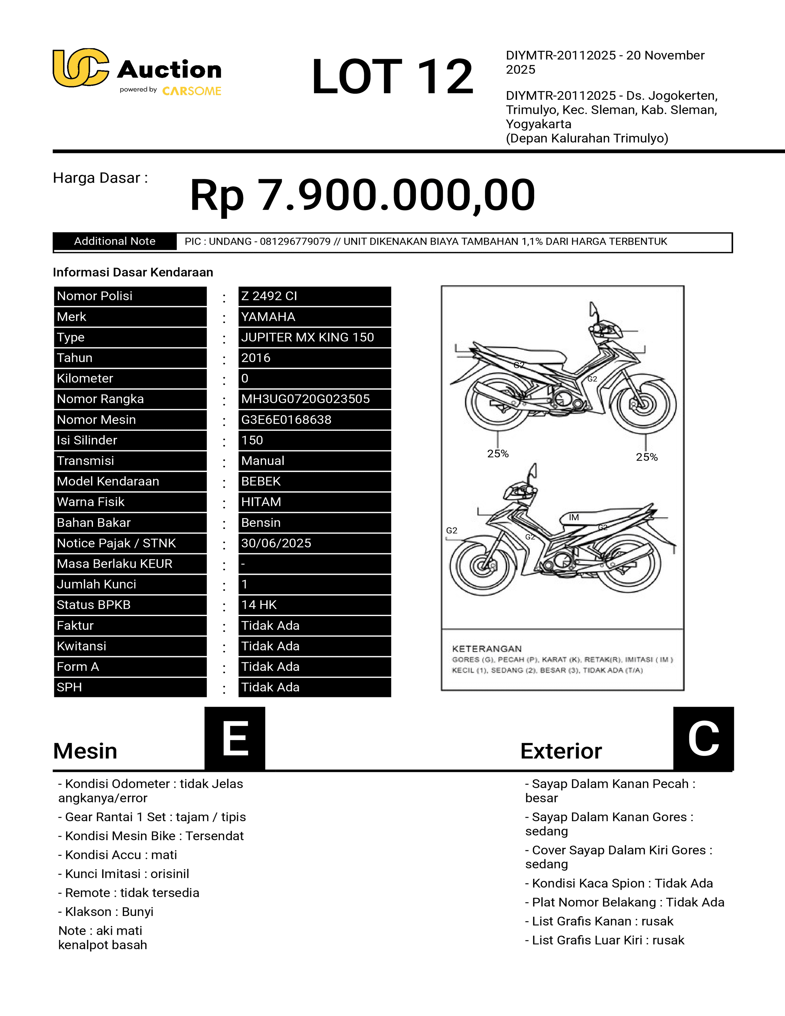 YAMAHA JUPITER MX KING 150