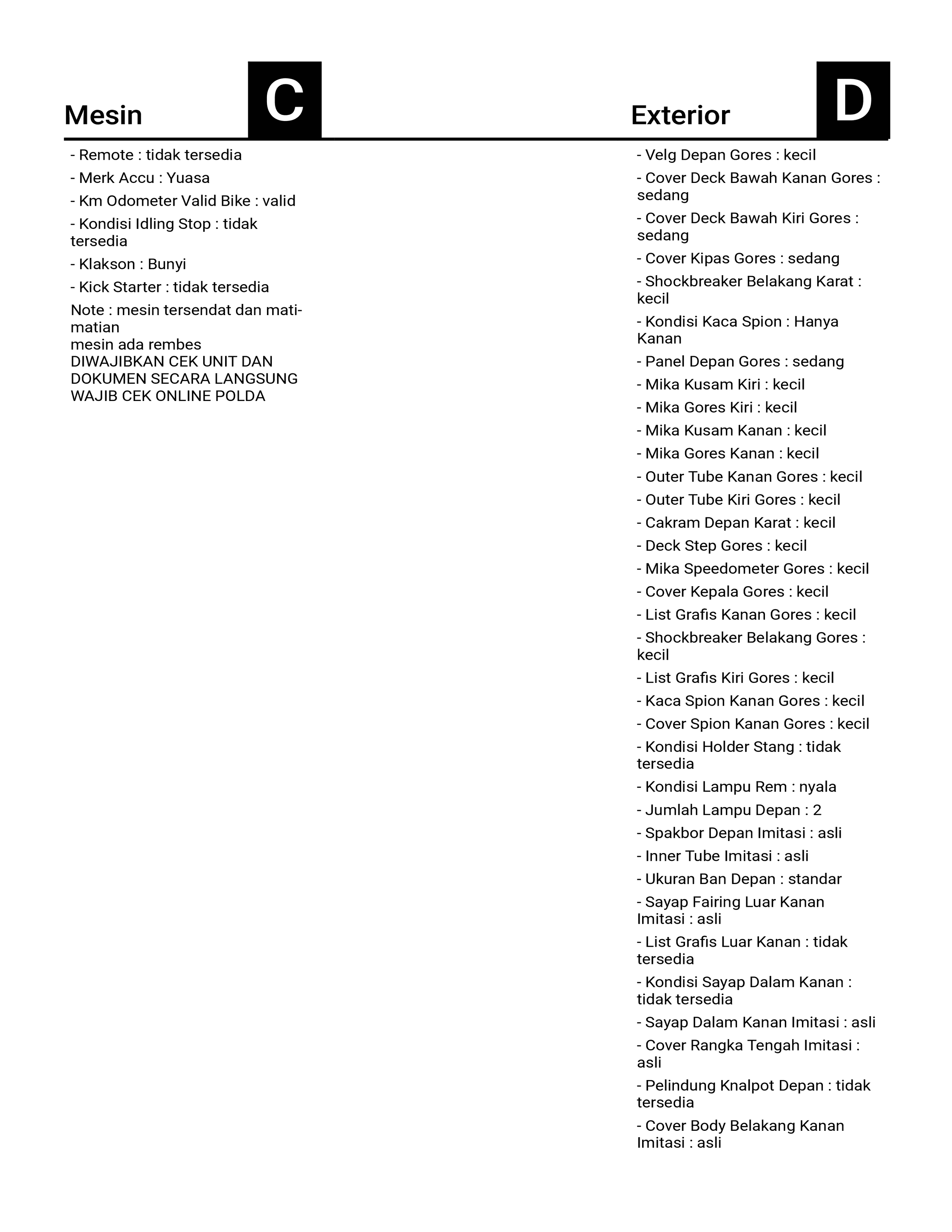 YAMAHA NMAX 155 NON ABS