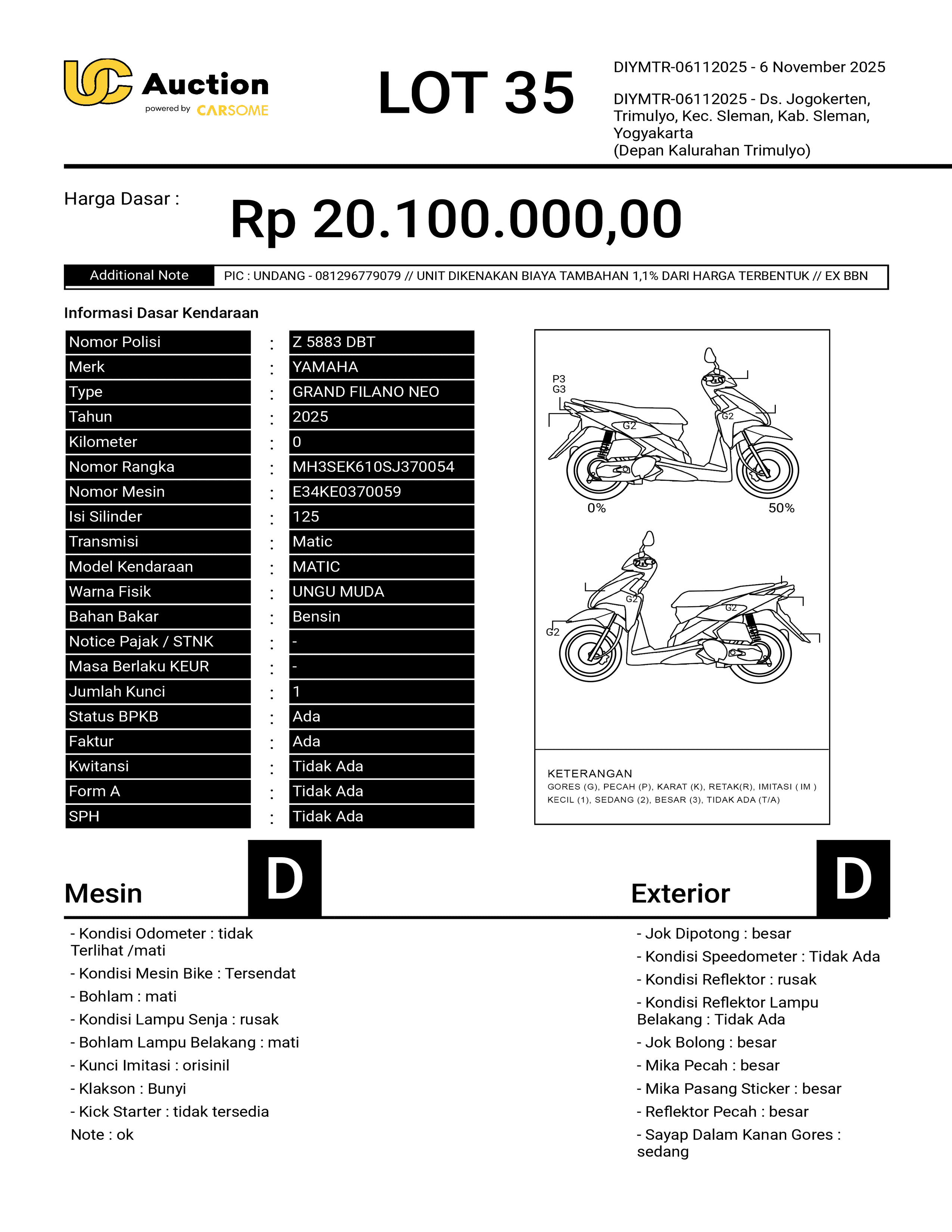 YAMAHA GRAND FILANO NEO