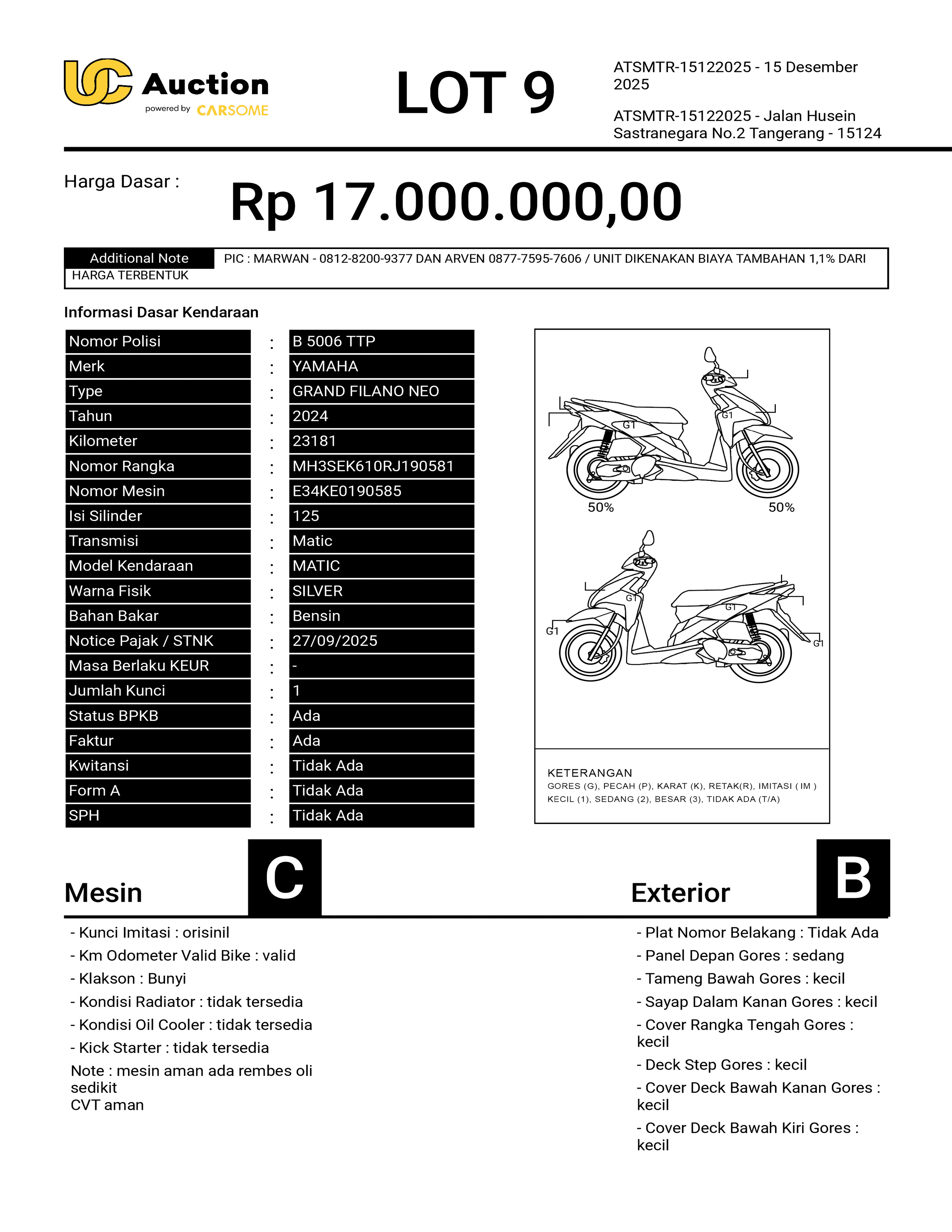 YAMAHA GRAND FILANO NEO