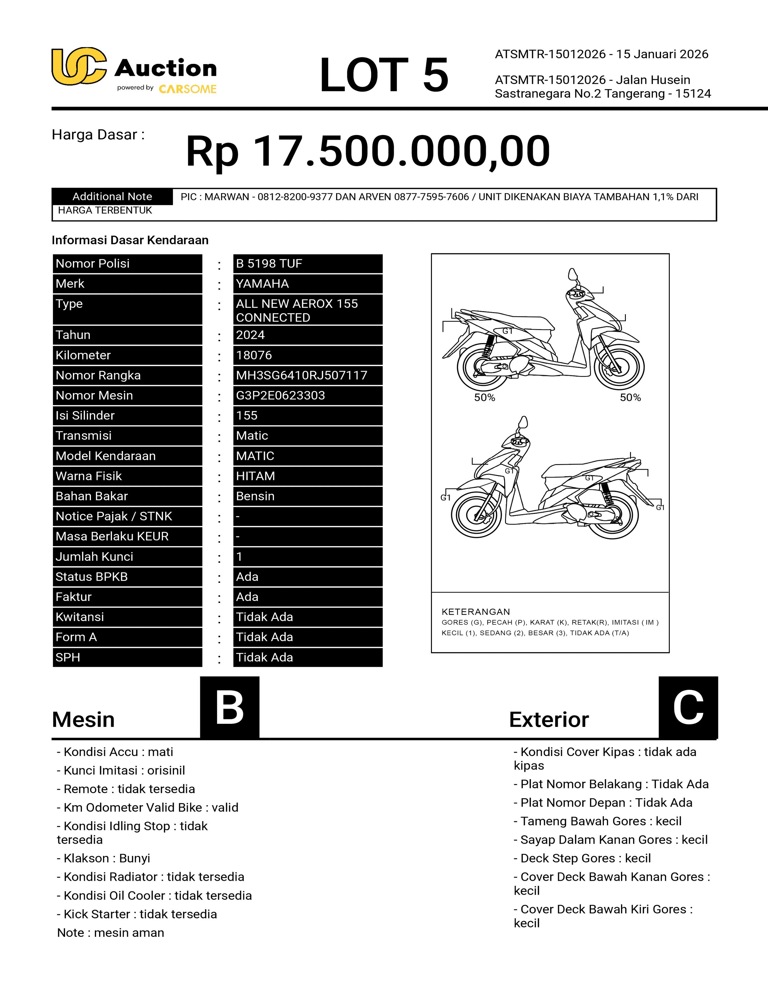 YAMAHA ALL NEW AEROX 155 CONNECTED