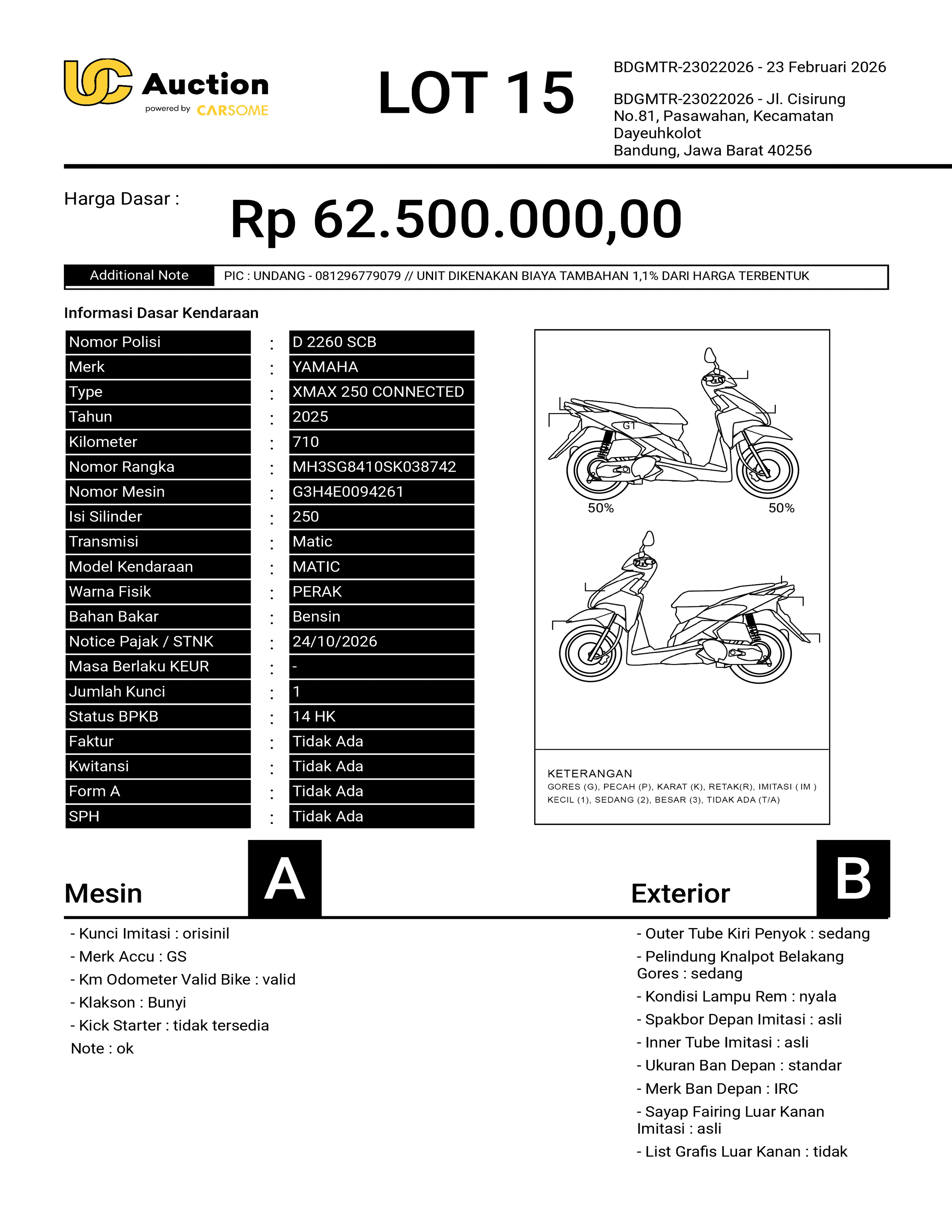 YAMAHA XMAX 250 CONNECTED