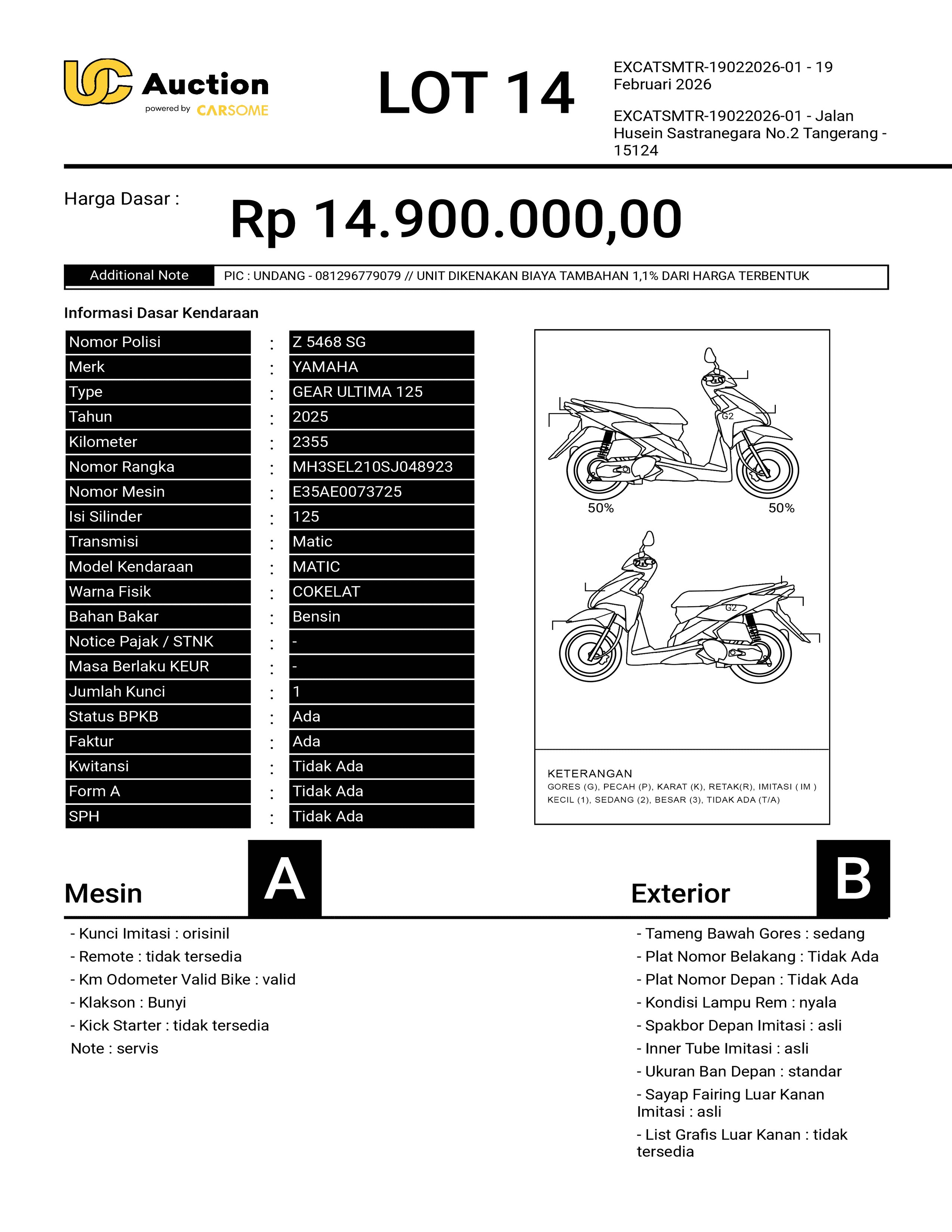 YAMAHA GEAR ULTIMA 125