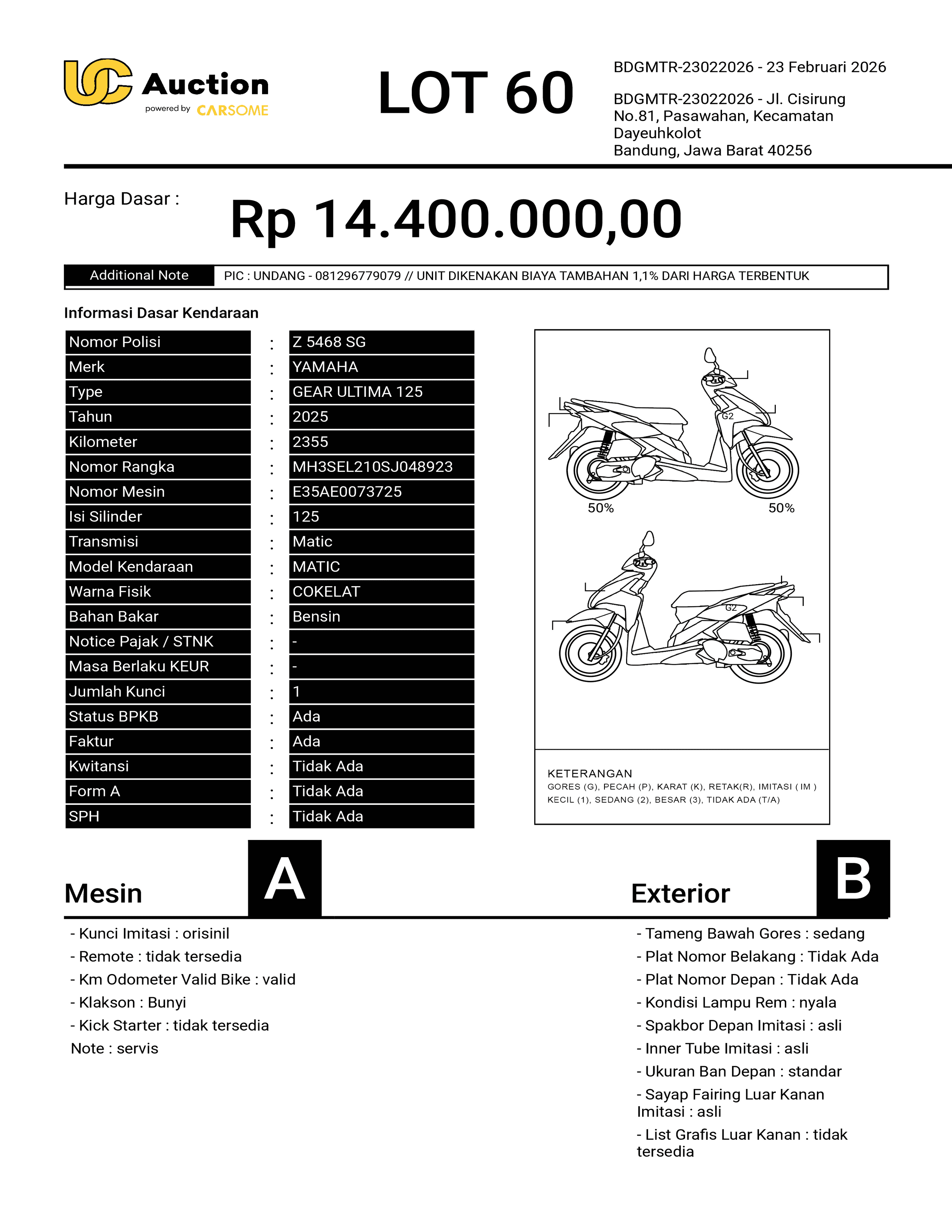 YAMAHA GEAR ULTIMA 125