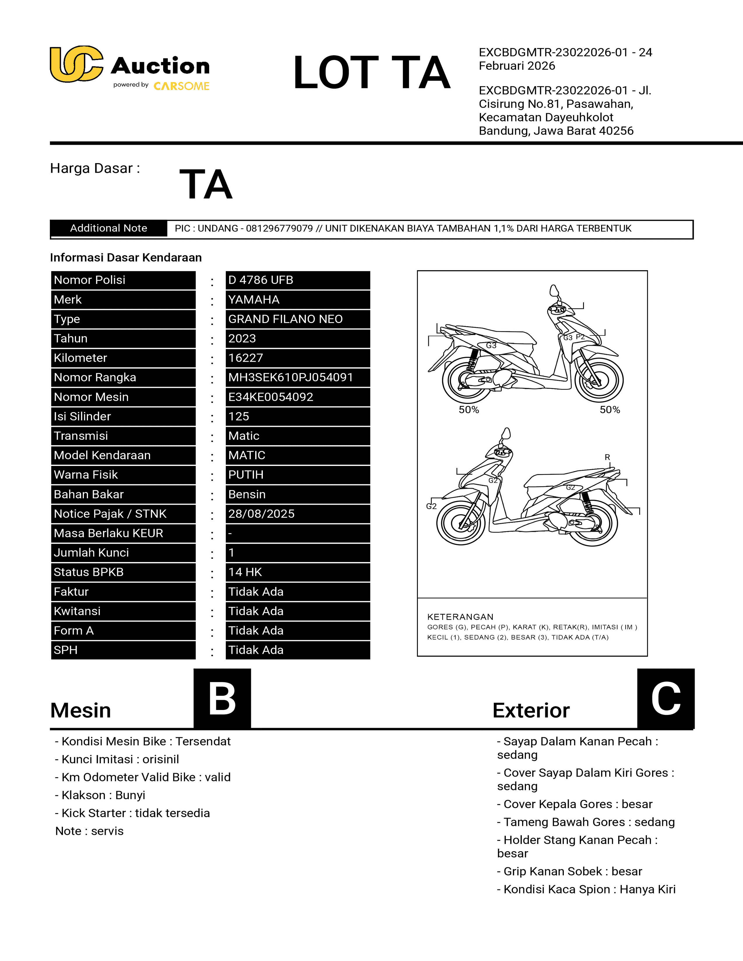 YAMAHA GRAND FILANO NEO