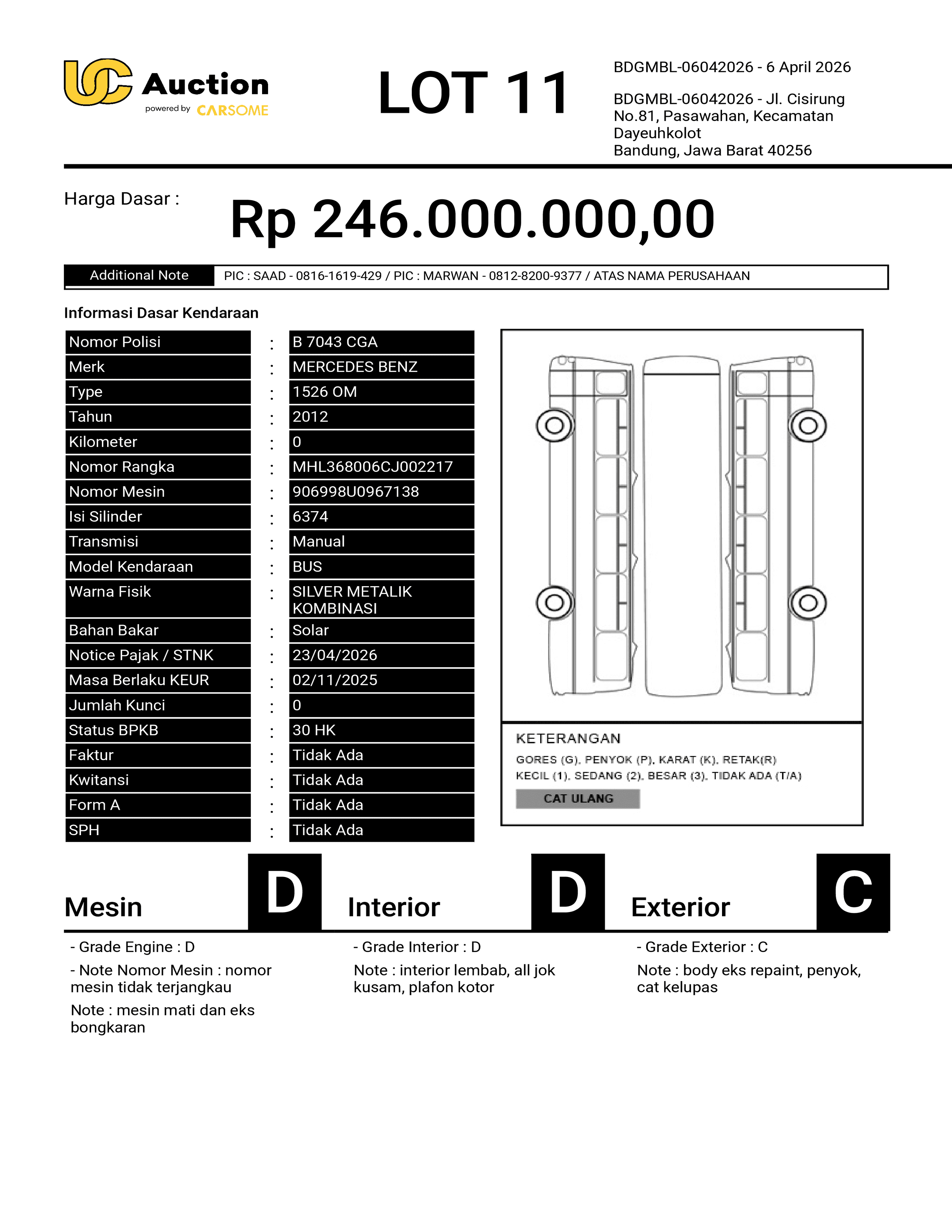 MERCEDES BENZ 1526 OM 